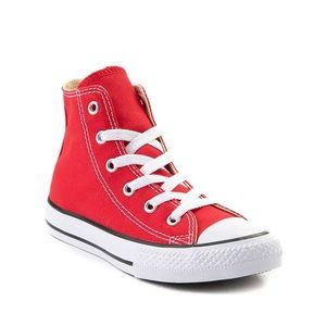 Red high top converse
